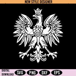 polish eagle symbol emblem coat of arms svg png, polish eagle svg, instant download