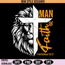 man of faith svg png, man of god svg, christian svg, digital download