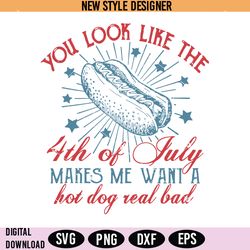makes me want a hot dog real bad svg png, funny 4th july svg, digital download