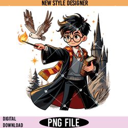 wizard characters png, wizard school clipart, digital download