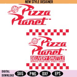 pizza planet svg png, pizza aliens svg, story about toys svg, digital download