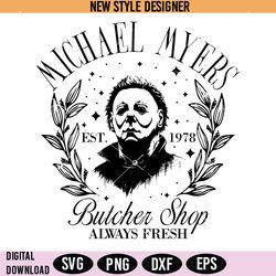 michael myers halloween svg png, halloween png, scary movie svg, digital download