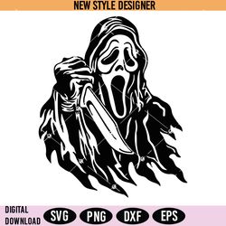 ghost face svg, scream svg, horror movie svg, digital download