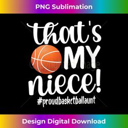 womens that's my niece proud basketball aunt basketball auntie v-neck - instant png sublimation download