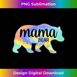 womens mama bear momma bear mamma bear cute mom life tie-dye tank top - stylish sublimation digital download