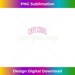 cape coral florida fl varsity style pink text - trendy sublimation digital download