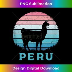 peru retro llama vintage machu picchu alpaca south american tank top - retro png sublimation digital download