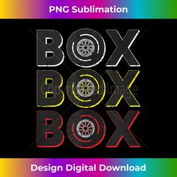 formula racing car box box box radio call to pit box vintage tank top - retro png sublimation digital download