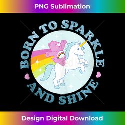 care bears born to sparkle and shine with cheer bear tank top - vintage sublimation png download