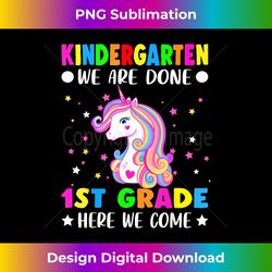unicorn kindergarten graduation for girls done first grade 1 - artistic sublimation digital file