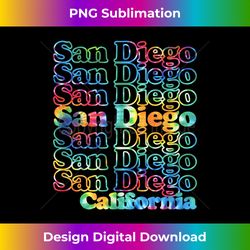 san diego retro vintage inspired california design tie dye 2 - modern sublimation png file