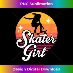 skater girl skateboard waveboard longboard skater 2 - modern sublimation png file