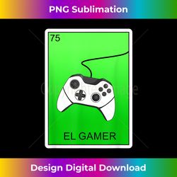 el gamer video gaming card mexican lottery card el gamer - retro png sublimation digital download