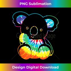 hippie daze tie dye koala bear groovy graphic art - professional sublimation digital download