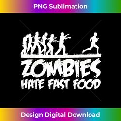 zombies hate fast food funny halloween runner zombie 1 - png transparent digital download file for sublimation