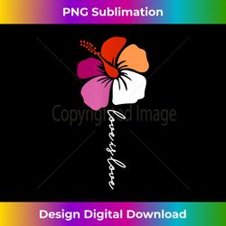 unique lesbian pride flag colors hibiscus lgbt lesbian 3 - aesthetic sublimation digital file