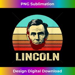 vintage retro style sunset abe lincoln 3 - stylish sublimation digital download