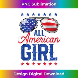 all american girl 4th of july usa sunglasses family matching - premium sublimation digital download