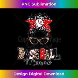 loud and proud baseball mamaw messy bun leopard 1 - high-quality png sublimation download