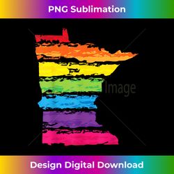 minnesota rainbow pride grunge stripes -state shape gay lgbt 1 - stylish sublimation digital download