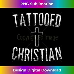 tattooed christian religious biker motorcycle cross t 3 - high-quality png sublimation download