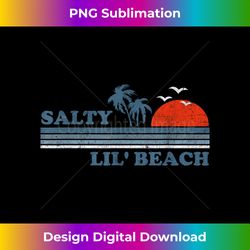 funny salty lil beach retro sunset 70's 80's vintage - png transparent digital download file for sublimation