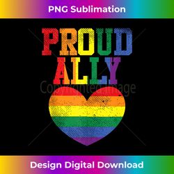 proud ally heart protest lgbtq rainbow flag gay pride ally 2 - instant png sublimation download