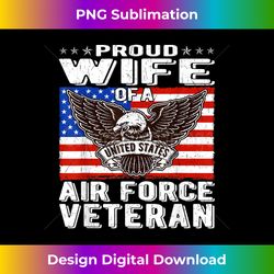 proud wife of us air force veteran patriotic military spouse 2 - decorative sublimation png file