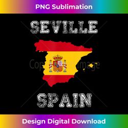 retro seville spain distressed spain flag 2 - instant png sublimation download