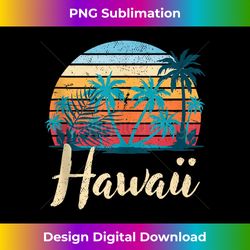 hi palm trees summer aloha retro hawaii - exclusive png sublimation download