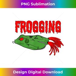 bass fishing frog fishing for big fish - instant sublimation digital download
