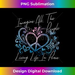 imagine hippie people living life in peace and love 1 - png transparent digital download file for sublimation