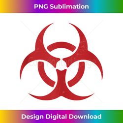 biohazard washed symbol red - sublimation-ready png file