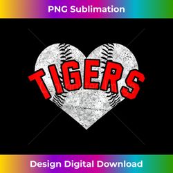 tigers baseball softball shirt high school team mascot mom tank top - exclusive sublimation digital file