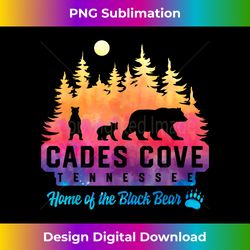 cades cove tennessee bear great smoky mountains tie dye - signature sublimation png file