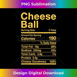 cheese ball retro nutrition facts matching - instant sublimation digital download