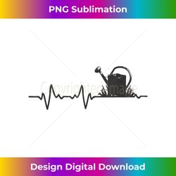 gardening watering can heartbeat gardener - modern sublimation png file