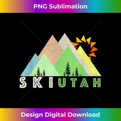 ski utah -retro vintage utah 2 - high-quality png sublimation download