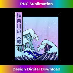 the great wave off kanagawa vaporwave japanese 80s 90s retro 2 - premium sublimation digital download