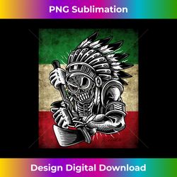 aztec skull mexican flag t shirt - decorative sublimation png file