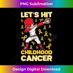 childhood cancer awareness let's hit childhood cancer - artistic sublimation digital file