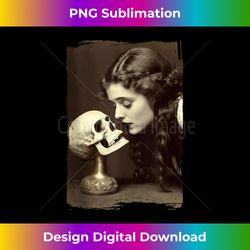 vintage witch sorceress skeleton skull kiss 1910 photography 1 - premium sublimation digital download