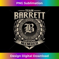 team barrett lifetime member vintage barrett family 1 - trendy sublimation digital download