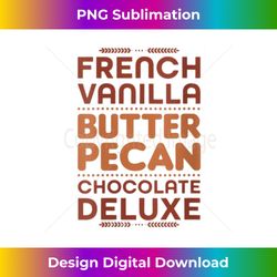 s french vanilla butter pecan chocolate deluxe 1 - vintage sublimation png download