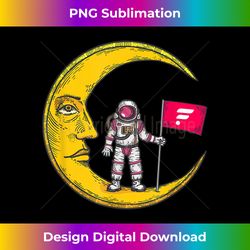 flare logo crypto flag on moon to hodl flr bull market - digital sublimation download file