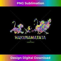 disney the lion king hakuna matata paint splatter silhouette - png transparent sublimation file