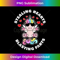 stealing hearts and blasting farts valentines day unicorn 2 - retro png sublimation digital download