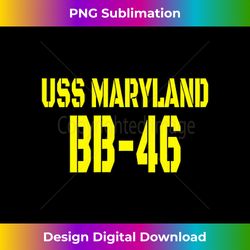 uss maryland bb-46 ww2 battleship warship front&back 3 - trendy sublimation digital download