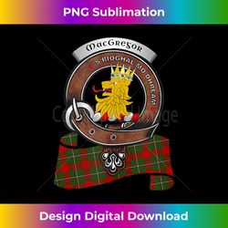 macgregor scottish clan badge & tartan 1 - vintage sublimation png download