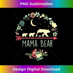 mama bear with 3 cubs - floral mother's day 1